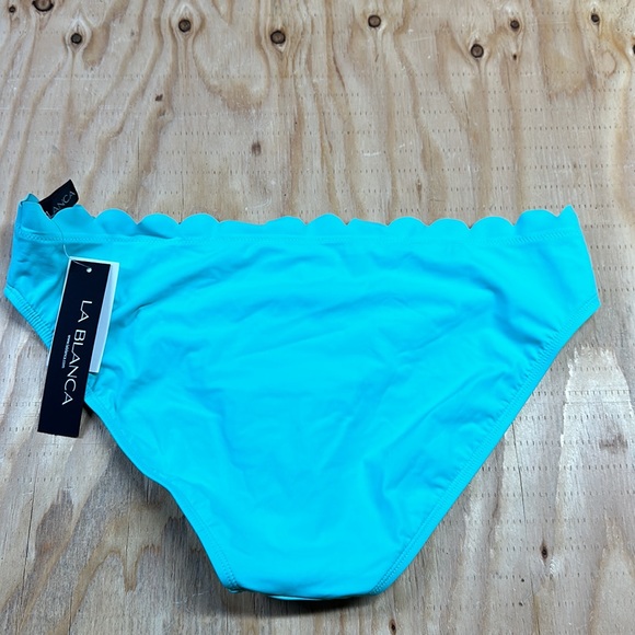 La Blanca Mint Bikini Bottom, Size 14 - Picture 2 of 3